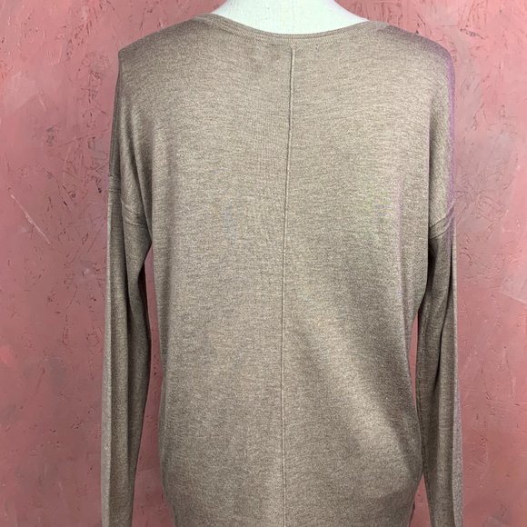 Flowy Taupe H&M Lightweight Knit Sweater/Flowy Sweater/Small H&M Sweater Neutral - Picture 8 of 9